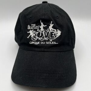 The Beatles Love Cirque Du Soleil Hat Cap Adjustable Strap Back Black Las Vegas